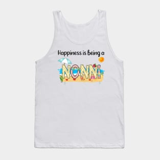 Happiness Is Being A Nonni Summer Beach Happy Mother's Tank Top